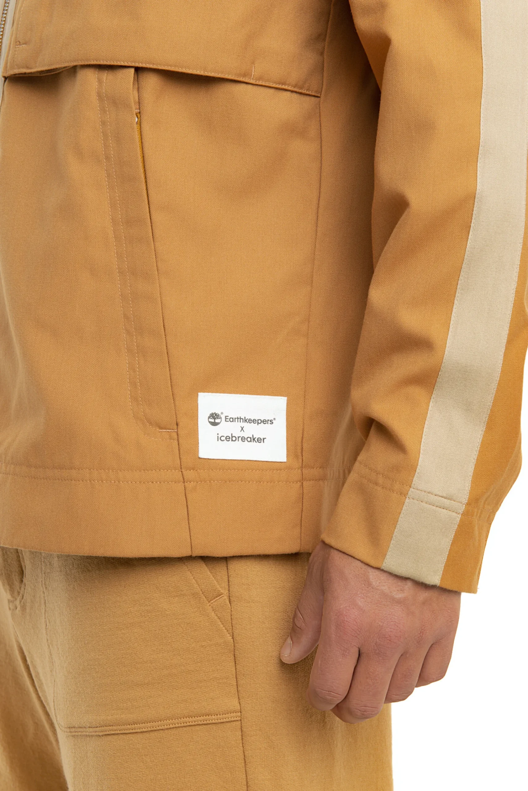 Cheap Icebreaker Timberland X Merino Cotton Jacke Herren Wheat Boot/Sand