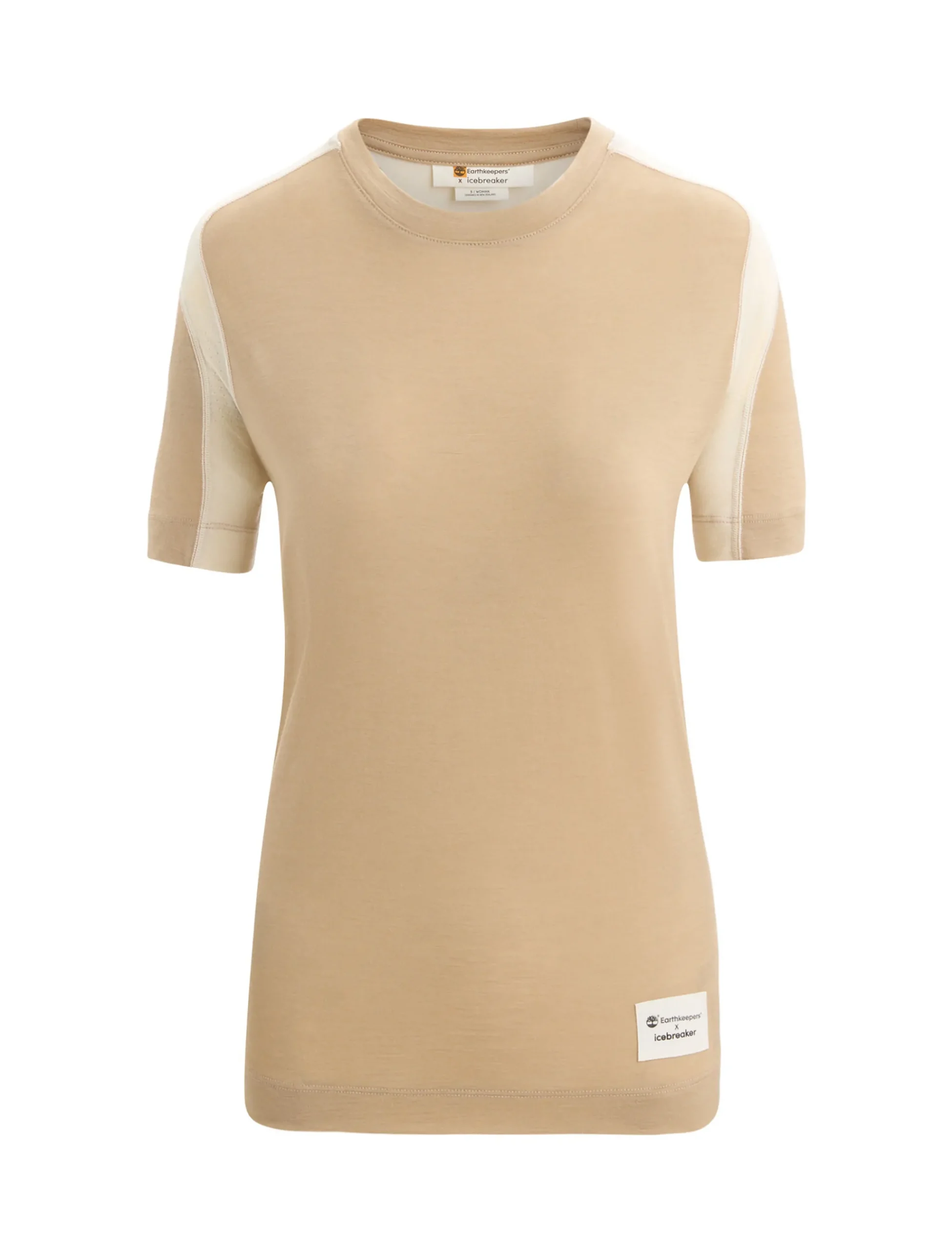 Shop Icebreaker Timberland X Merino Zoneknit™ T-Shirt Damen Sand/Chalk