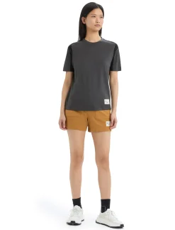 Clearance Icebreaker Timberland X Merino Terry Chino Shorts Damen Wheat Boot/Sand