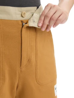 Clearance Icebreaker Timberland X Merino Terry Chino Shorts Damen Wheat Boot/Sand