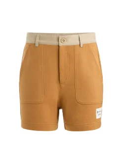 Clearance Icebreaker Timberland X Merino Terry Chino Shorts Damen Wheat Boot/Sand