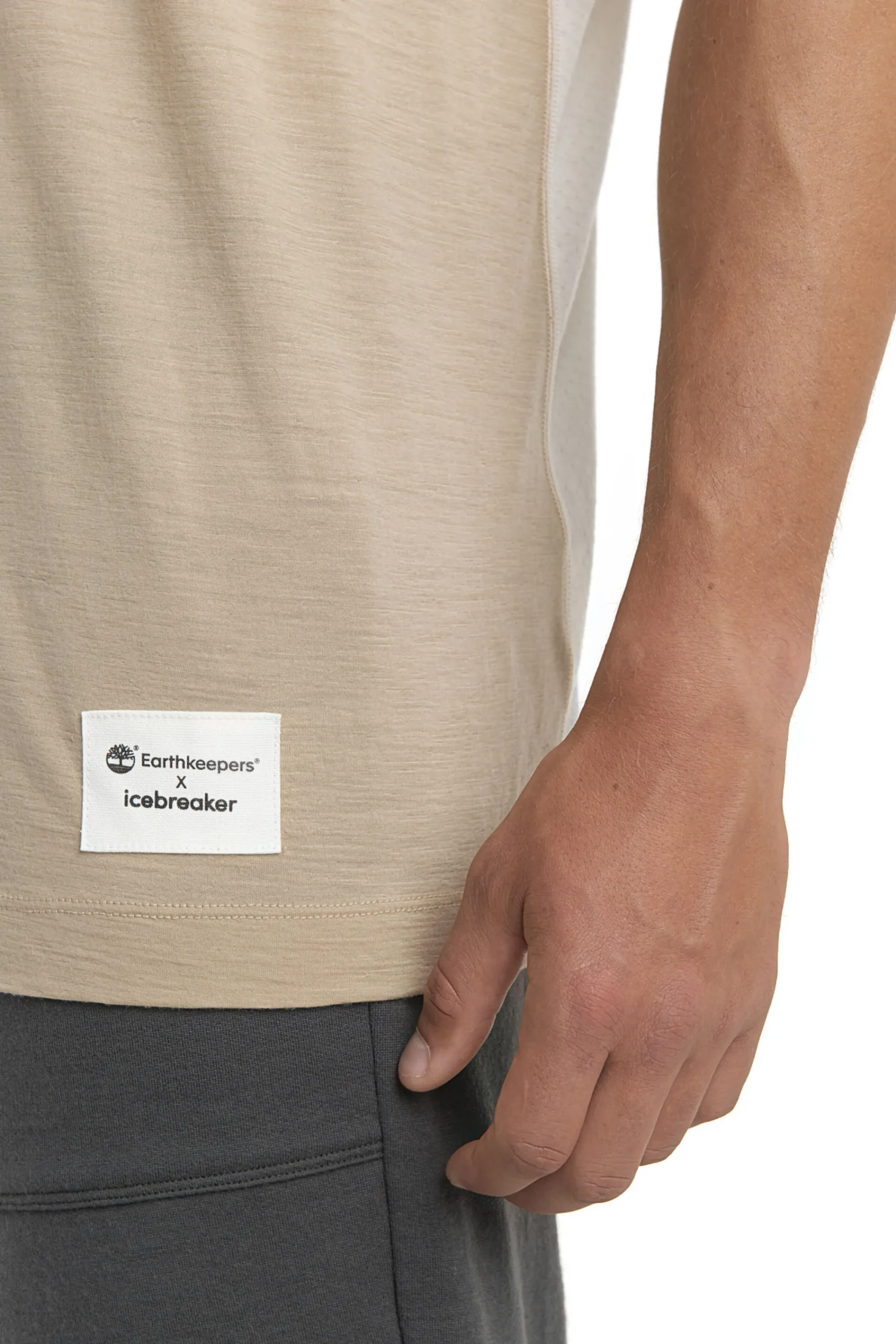 Store Icebreaker Timberland X Merino Zoneknit™ T-Shirt Herren Sand/Chalk