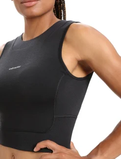 Discount Icebreaker Zoneknit™ Merino Bh-Tanktop Damen Black