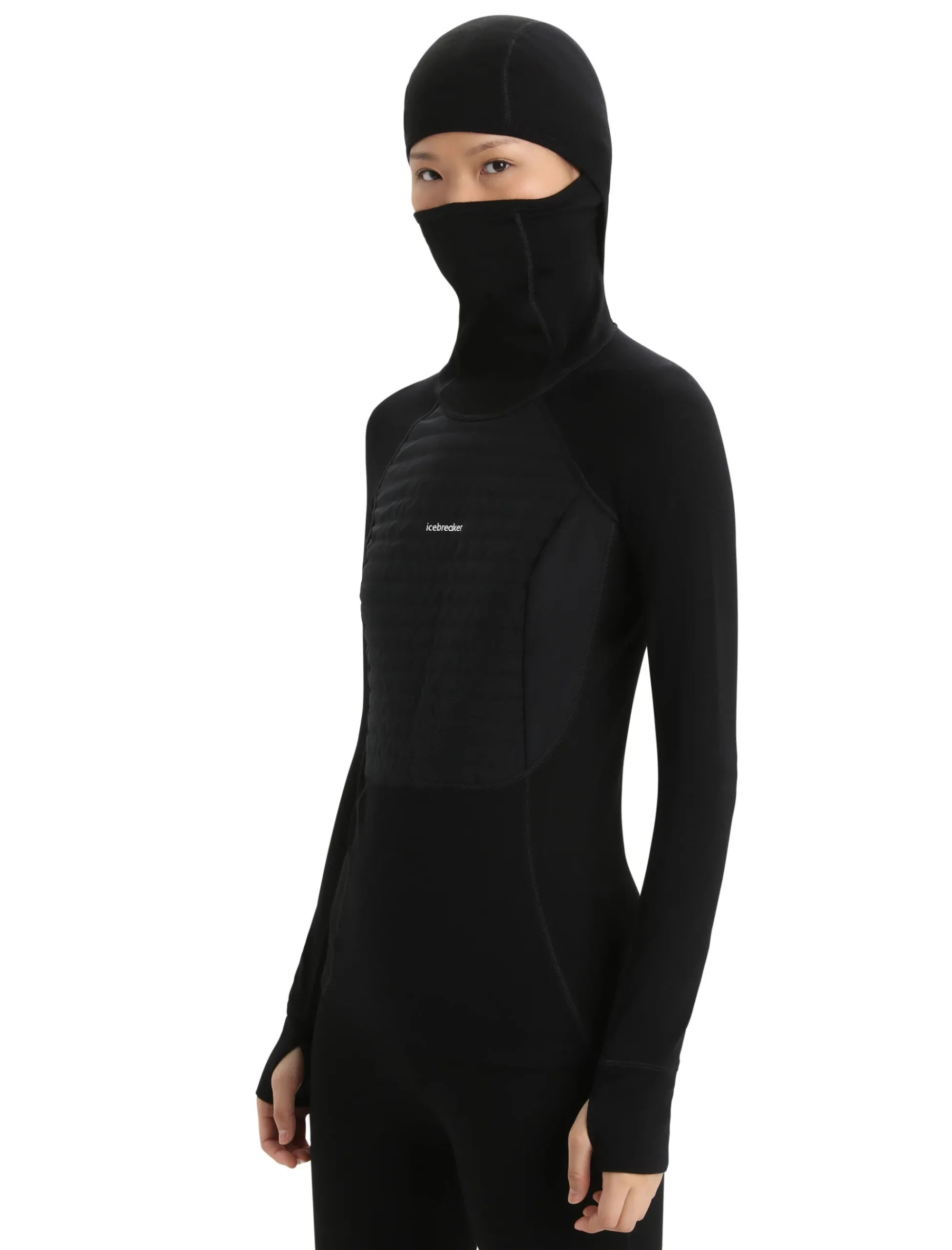 New Icebreaker Zoneknit™ Merino Isolierter Zip-Hoodie Damen Black