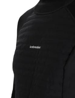 New Icebreaker Zoneknit™ Merino Isolierter Zip-Hoodie Damen Black