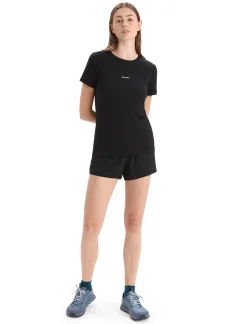 New Icebreaker Zoneknit™ Merino Kurzarmshirt Damen Black