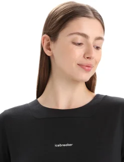 New Icebreaker Zoneknit™ Merino Kurzarmshirt Damen Black