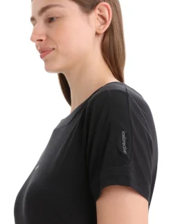New Icebreaker Zoneknit™ Merino Kurzarmshirt Damen Black