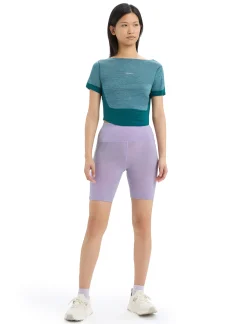 Shop Icebreaker Zoneknit™ Merino Scoop Back T-Shirt Damen Green Glory Heather