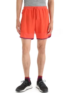 Cheap Icebreaker Zoneknit™ Merino Shorts Herren Vibrant Earth Heather/Go Berry