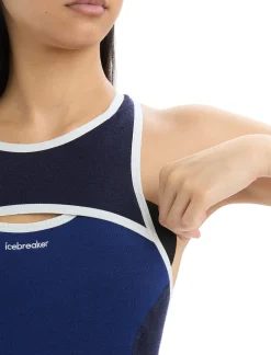 Sale Icebreaker Zoneknit™ Merino Sport-Bh Damen Royal Navy/Midnight Navy