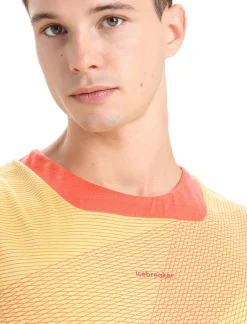 Clearance Icebreaker Zoneknit™ Merino Tanktop Geodetic Herren Summer/Vibrant Earth