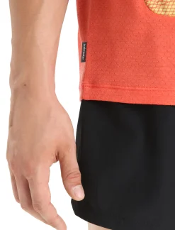 Clearance Icebreaker Zoneknit™ Merino Tanktop Geodetic Herren Summer/Vibrant Earth