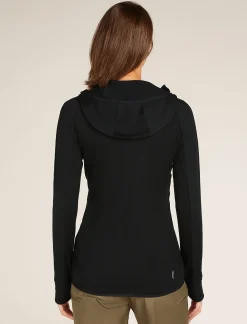 Online Icebreaker Zoneknit™ Merino Zip-Hoodie Damen Black