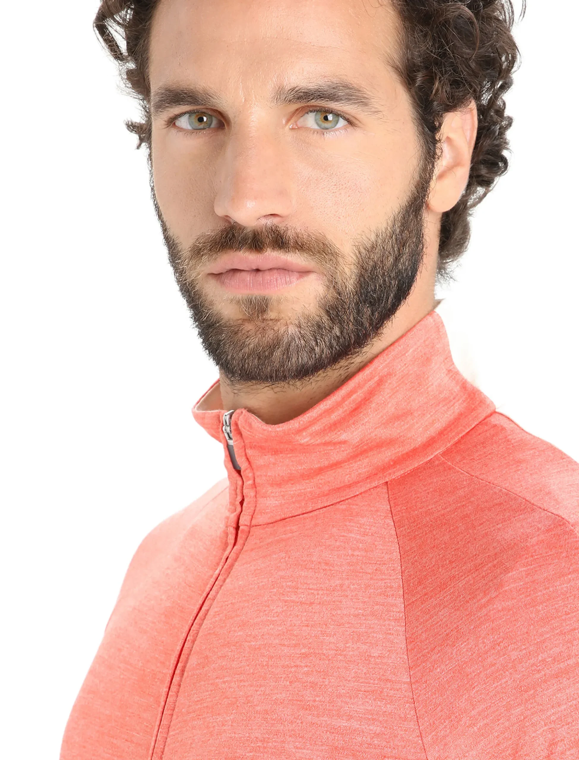 Sale Icebreaker Zoneknit™ Merino Zip-Jacke Herren Vibrant Earth Heather/Chalk