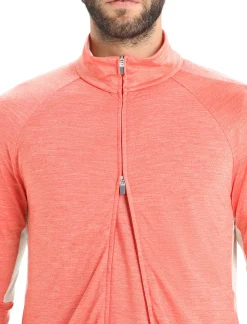 Sale Icebreaker Zoneknit™ Merino Zip-Jacke Herren Vibrant Earth Heather/Chalk
