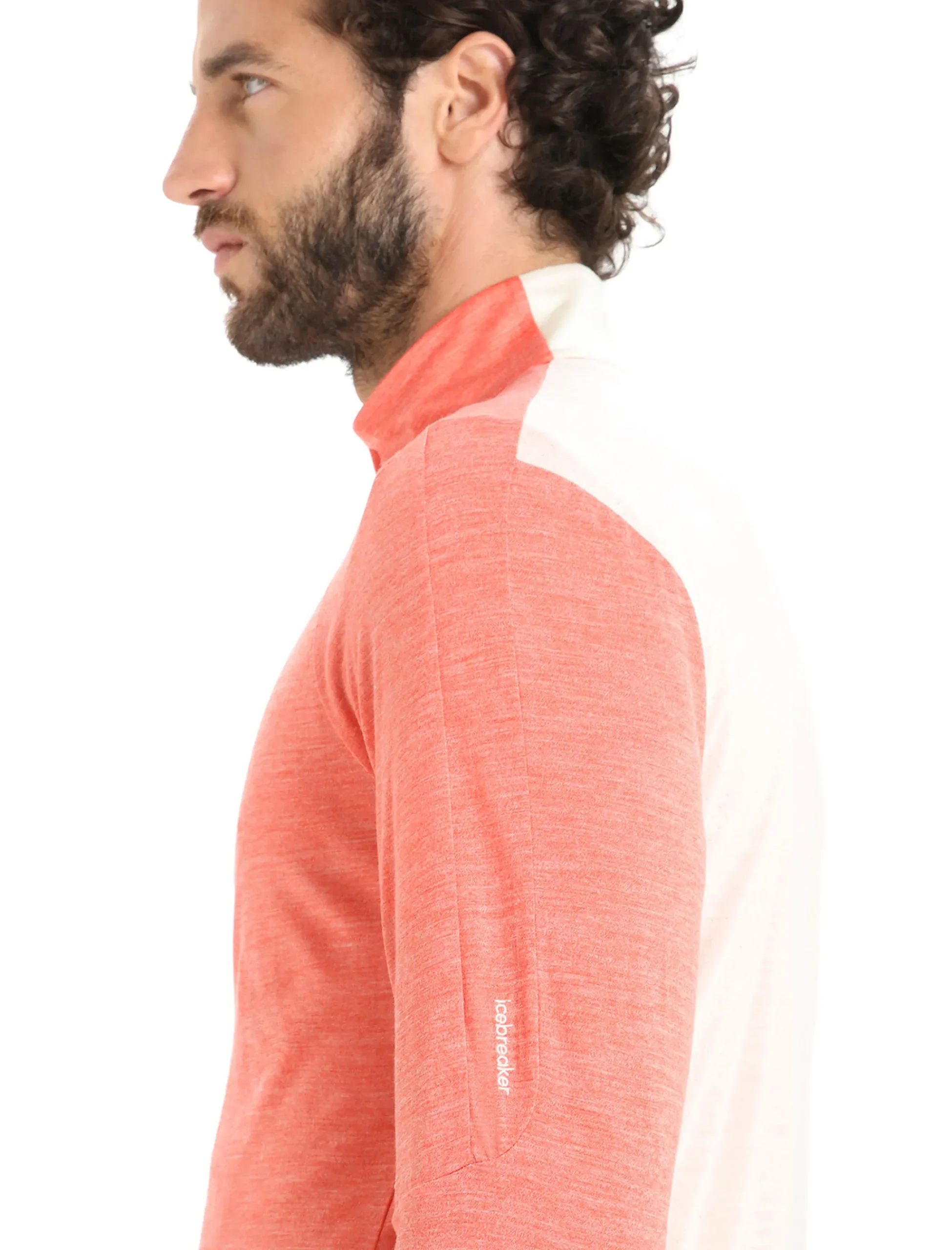 Sale Icebreaker Zoneknit™ Merino Zip-Jacke Herren Vibrant Earth Heather/Chalk