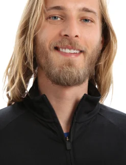 Clearance Icebreaker Zoneknit™ Merino Zip-Jacke Herren Black