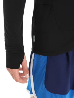Clearance Icebreaker Zoneknit™ Merino Zip-Jacke Herren Black